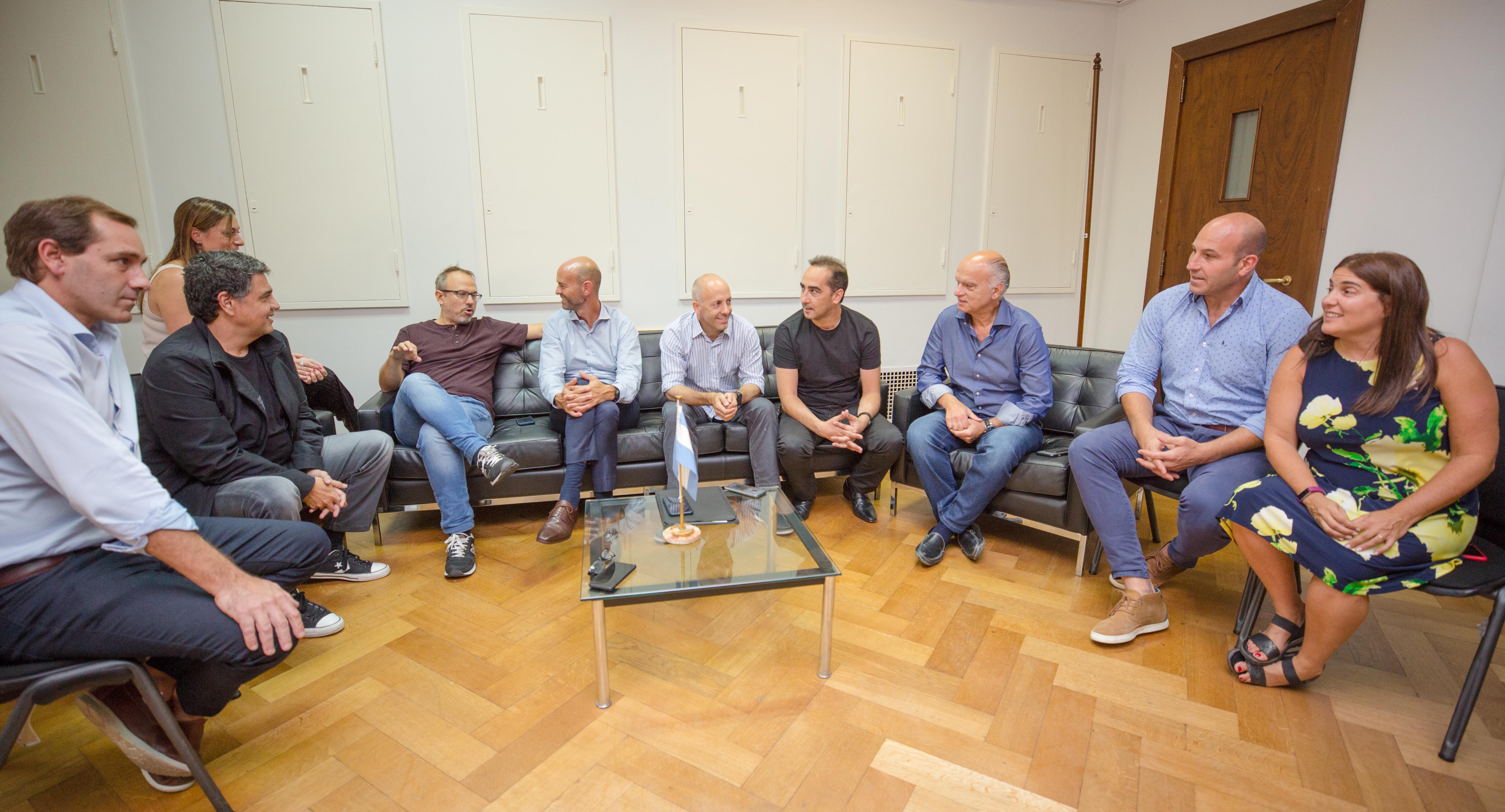 Garro, Macri, Valenzuela, Dietrich, Ducoté, Tagliaferro, Grindetti, Martiniano y Lopez Menendez