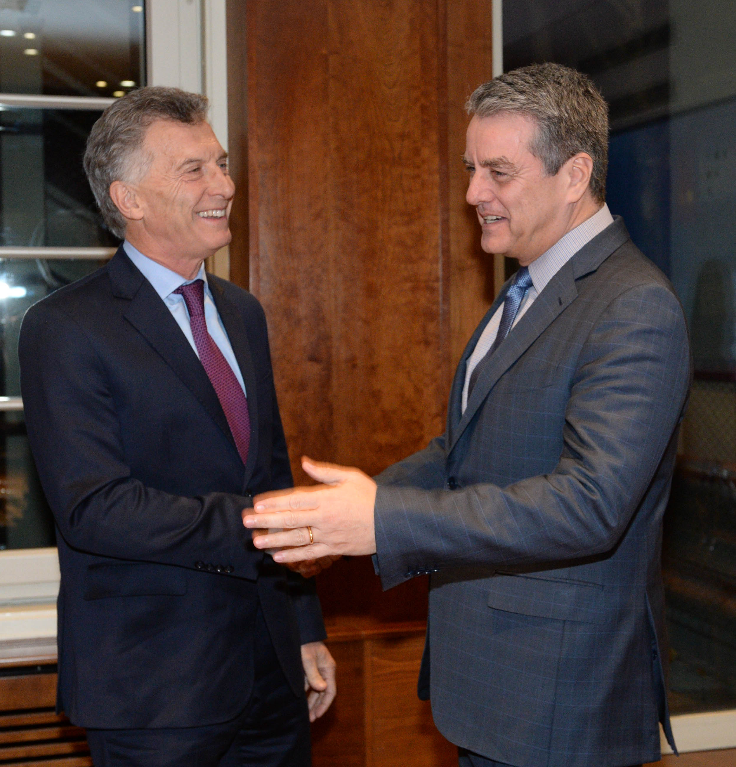 El Presidente Macri se reunió con el Director General de la OMC, Roberto Azevedo.