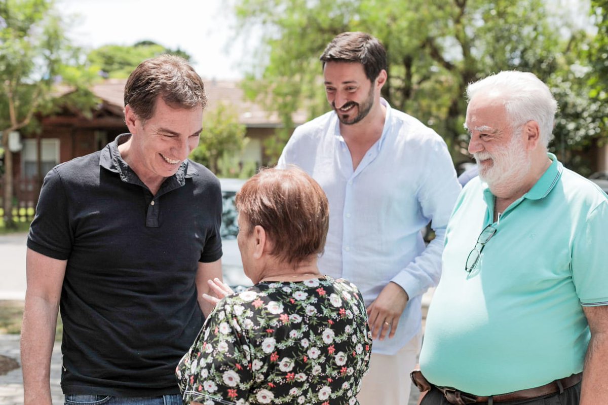 Diego Santilli visitó Pinamar.