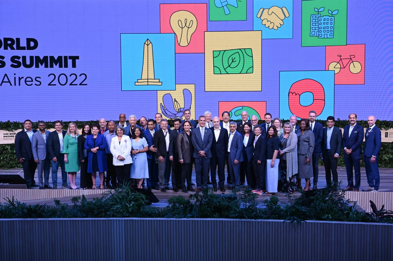 Cierre de la Cumbre Mundial de Alcaldes de C40.