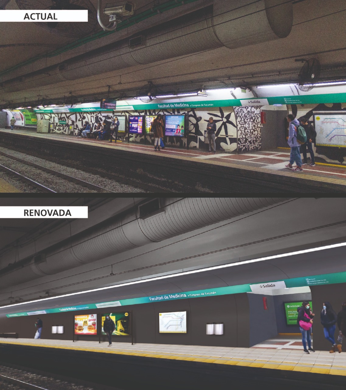 Buenos Aires: Remodelarán las estaciones del subte.