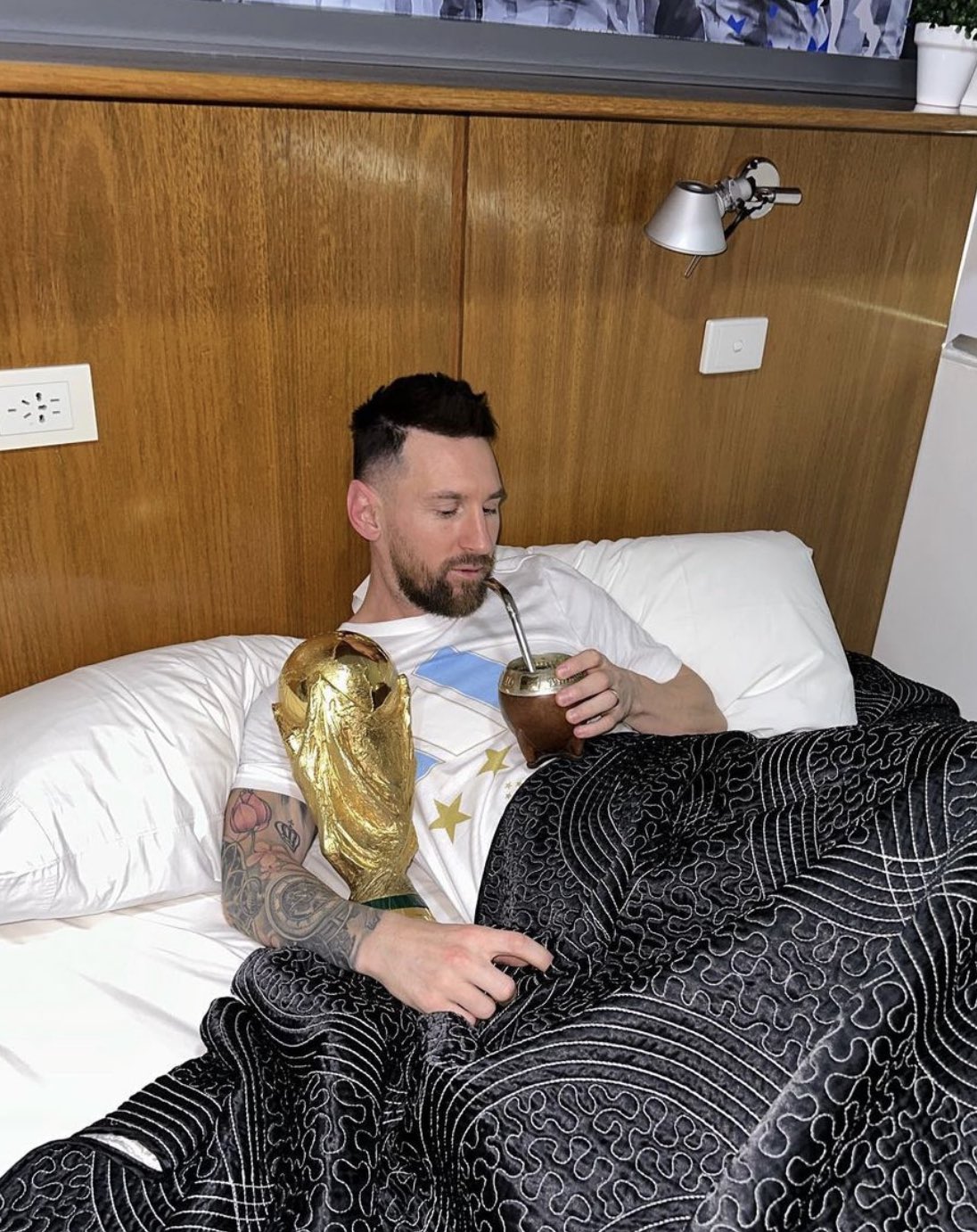 Lionel Messi trajo la Copa del Mundo a la Argentina.